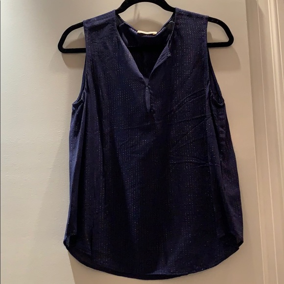 L’AGENCE Embellished Silk Sleeveless Blouse - Picture 2 of 5